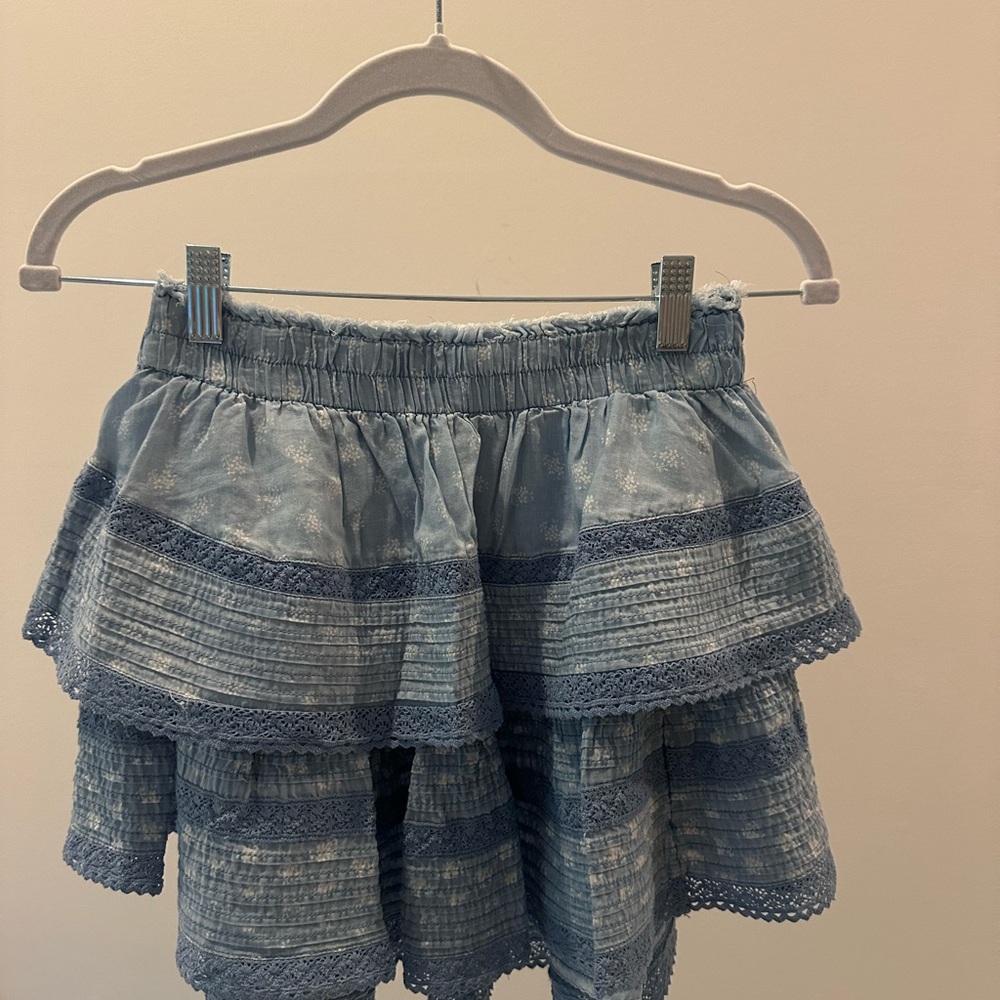 Blue Tiered Women's Skirt